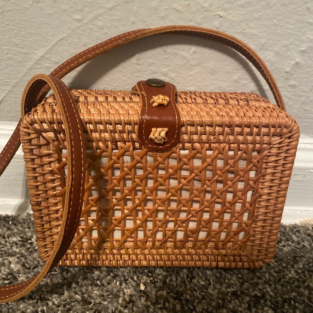 Wooden Rectangular Purse - image 1